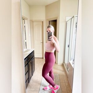 Lululemon Align HR leggings 28” Red Merlot
